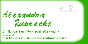 alexandra ruprecht business card